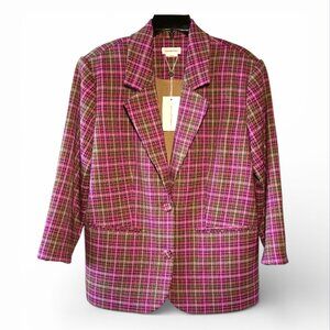 Lovers and Friends Heather Blazer – Pink Tweed –  Small - NWT
